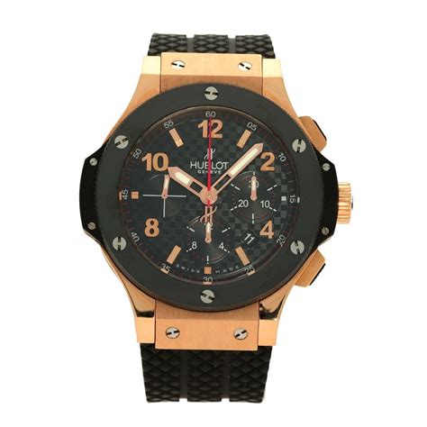 hublot black rubber strap|hublot 18k with rubber strap.